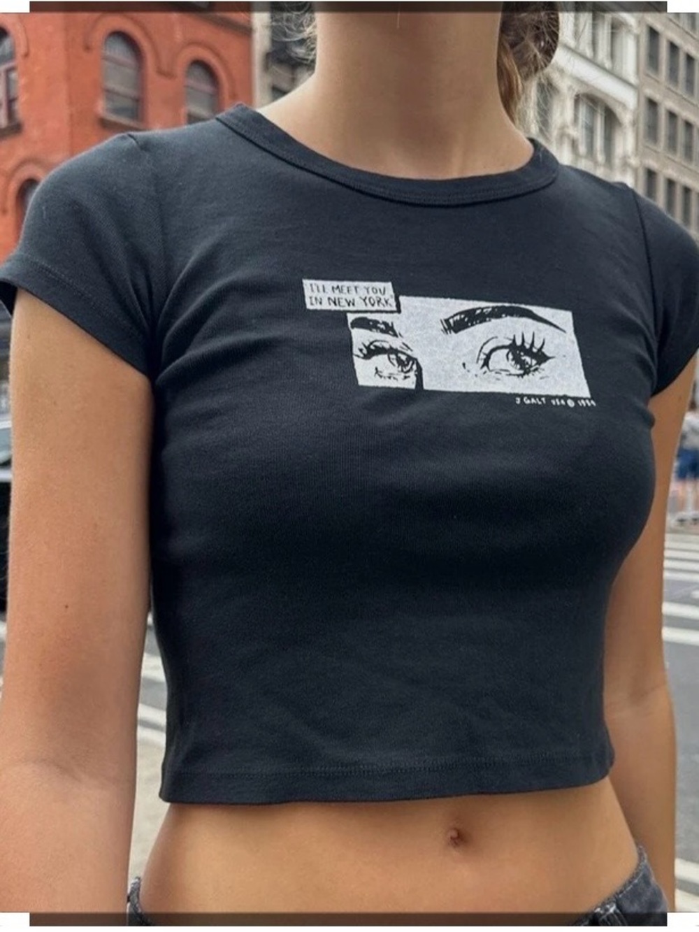 Brandy Melville/John Galt “I'll Meet You In New York" Top.